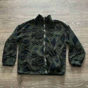 vintage fleece native american print sweater